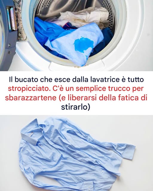 Il bucato esce dalla lavatrice tutto stropicciato. Scopri un semplice trucco per eliminare le pieghe e risparmiarti la fatica di stirarlo.