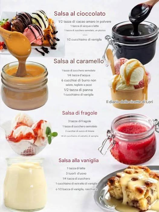 Salse fatte in casa per gelati e dessert – 4 salse classiche che esaltano qualsiasi gusto