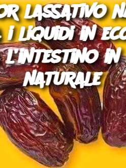 Il miglior lassativo naturale: elimina i liquidi in eccesso e libera l’intestino in modo naturale