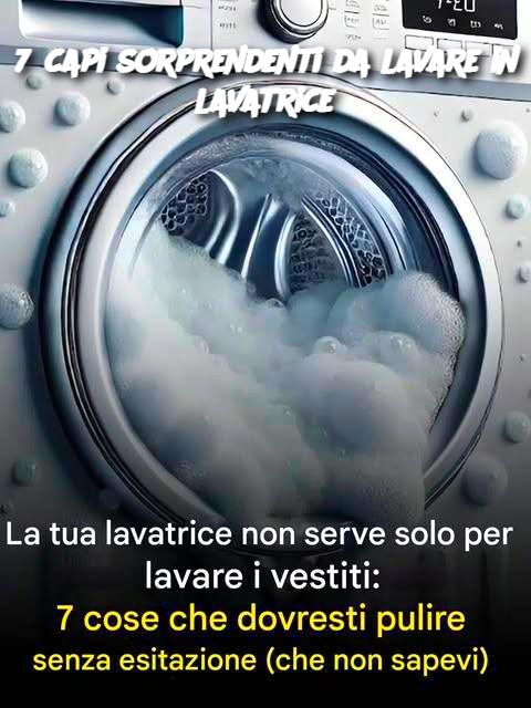 7 capi sorprendenti da lavare in lavatrice