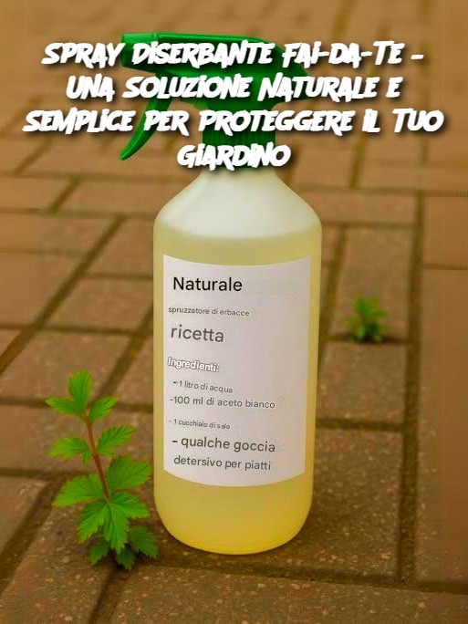 Spray Diserbante Fai-da-Te – Una Soluzione Naturale e Semplice per Proteggere il Tuo Giardino