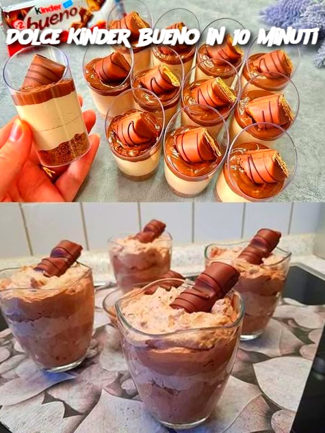 Dolce Kinder Bueno in 10 minuti