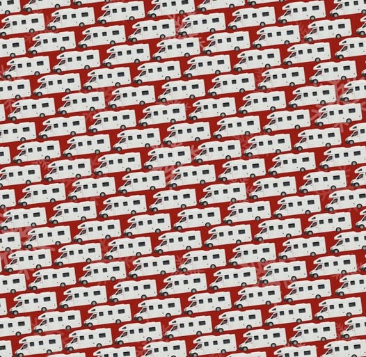 Solo le persone con occhi d'aquila possono riconoscere i diversi campeggiatori