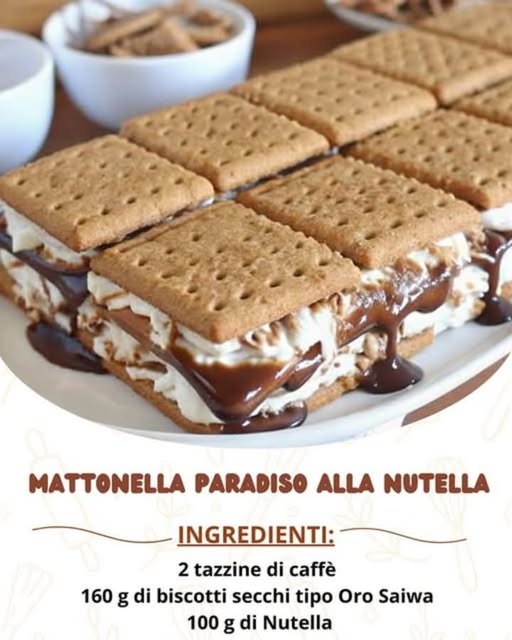 Mattonella Paradiso alla Nutella