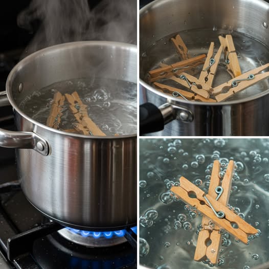 Mollette da bucato, fatele bollire per 10 minuti: non potete immaginare cosa succede.