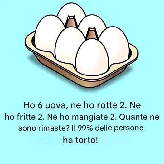 Quante uova sono rimaste?