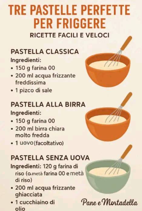 PASTELLE PERFETTE: 3 RICETTE DA PROVARE