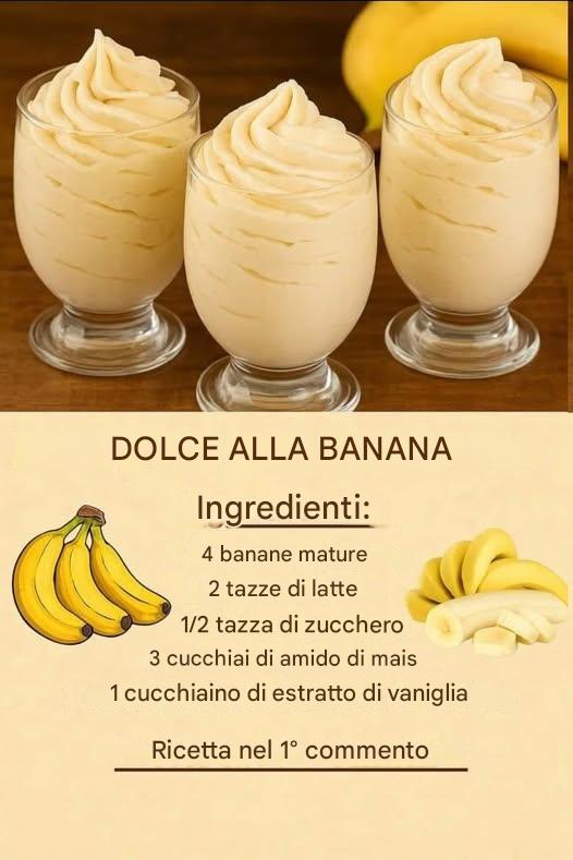 DESSERT CREMOSO ALLA BANANA