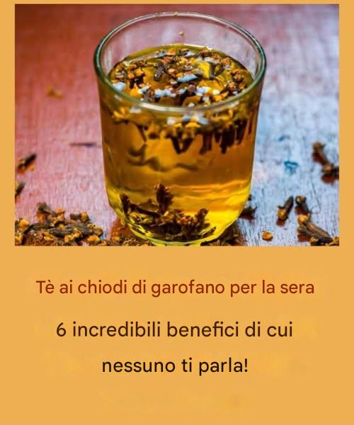 Tè ai chiodi di garofano per la sera: 6 incredibili benefici di cui NESSUNO ti parla! Devo dire una cosa per poter continuare a ricevere le mie ricette. Grazie.