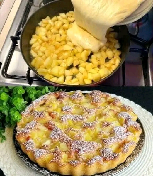 Torta di mele con solo 3 mele e in 10 minuti mi fa impazzire!