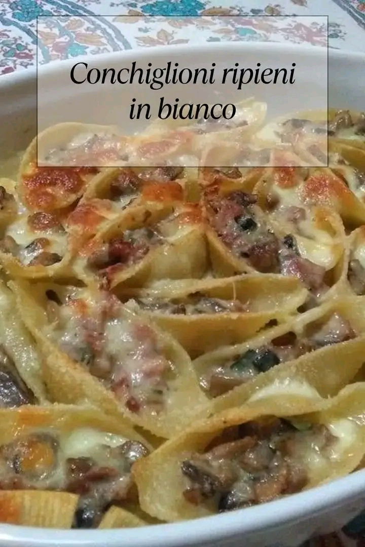 Conchiglioni ripieni in bianco