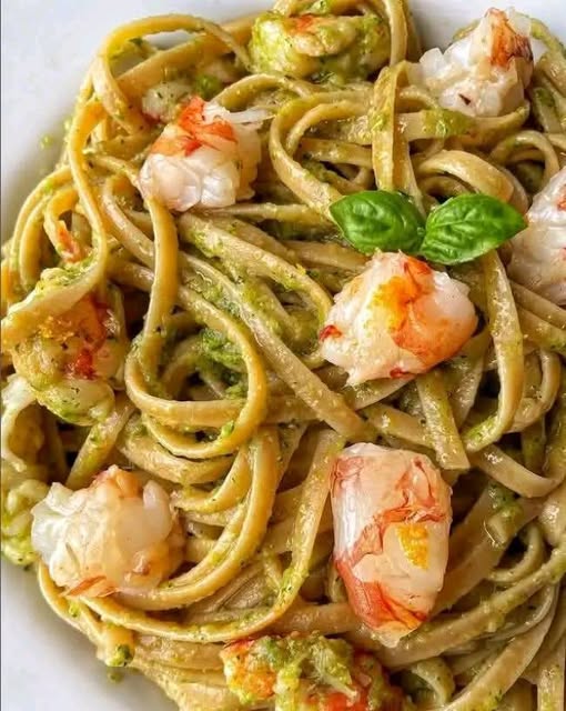 🍝 Pasta al Pesto e Gamberi