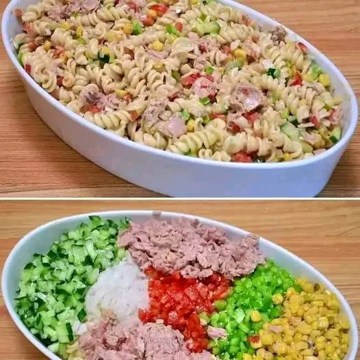 Insalata di Pasta Fredda con Tonno