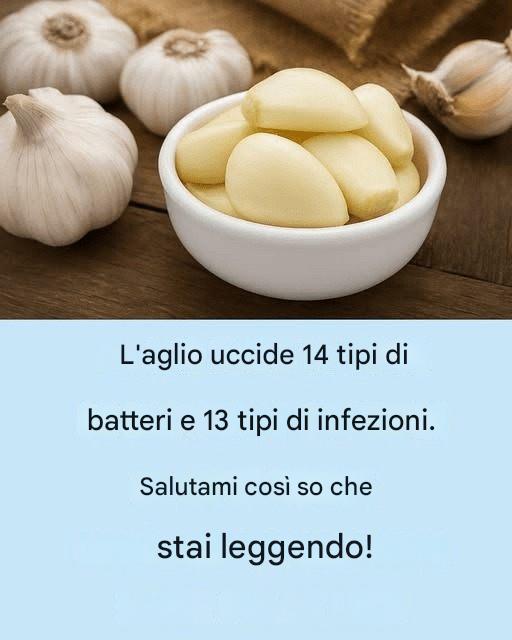 Aglio: l'antibiotico naturale che debella le infezioni. Per continuare a ricevere le mie ricette, basta dire qualcosa... Grazie!