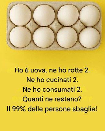 Quante uova sono rimaste? L’enigma che intrappola il 99% delle persone