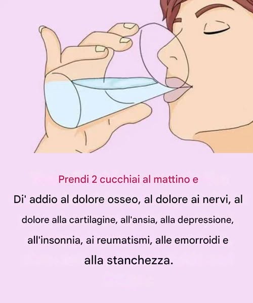 Due cucchiai al mattino e dimenticatevi dei dolori alle ossa, del diabete, dei nervi e della depressione