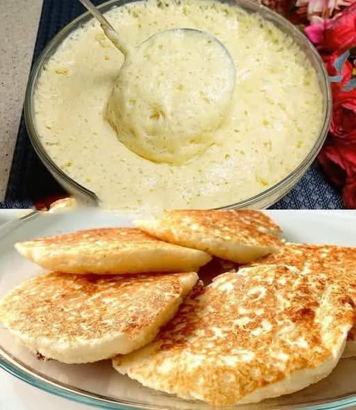 Cerca di mangiarli ogni giorno, pancake con yogurt e mele Solo i membri gentili dicono grazie