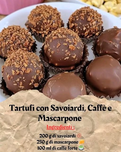 TARTUFI CON SAVOIARDI CAFFÈ