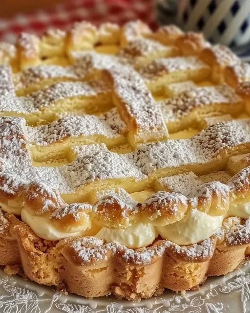 torta con crema e ricotta