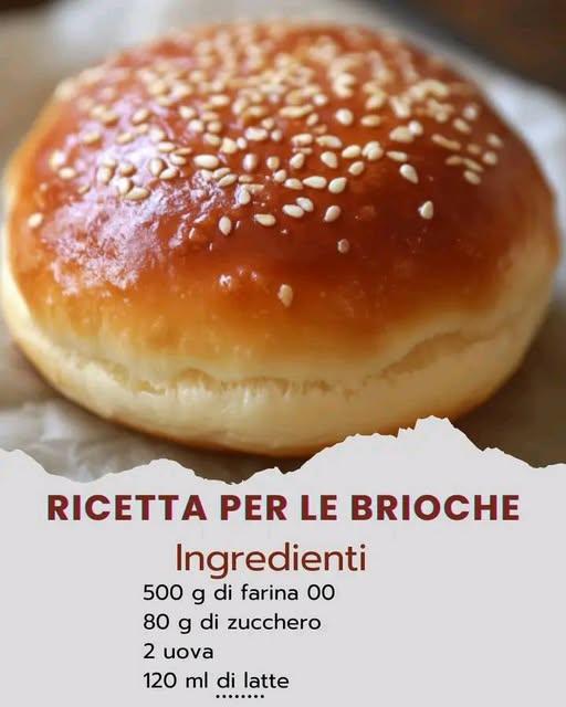 RICETTA PER LE BRIOCHE