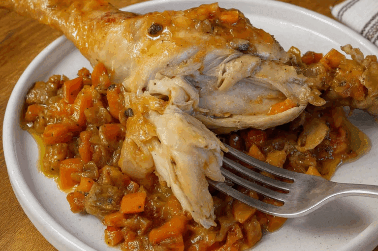 Pollo in agrodolce con cipolle caramellate