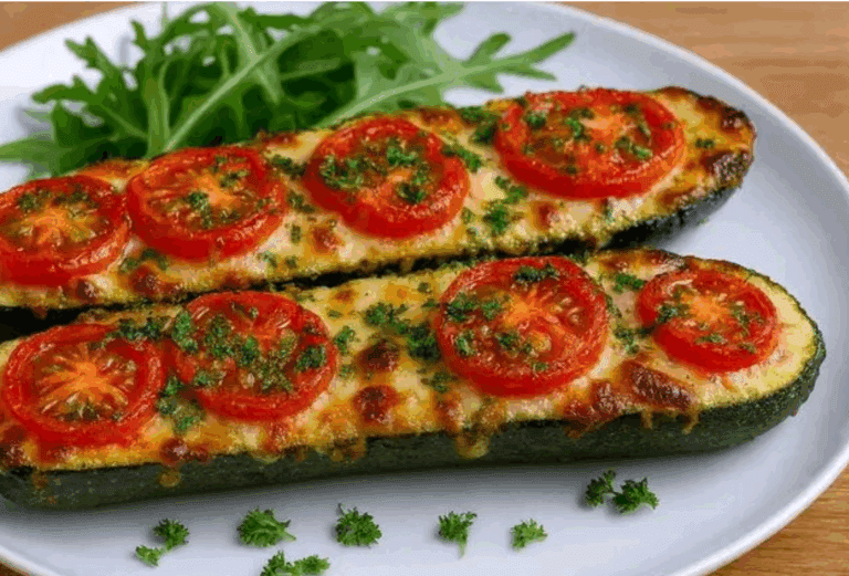 Zucchine ripiene light al forno