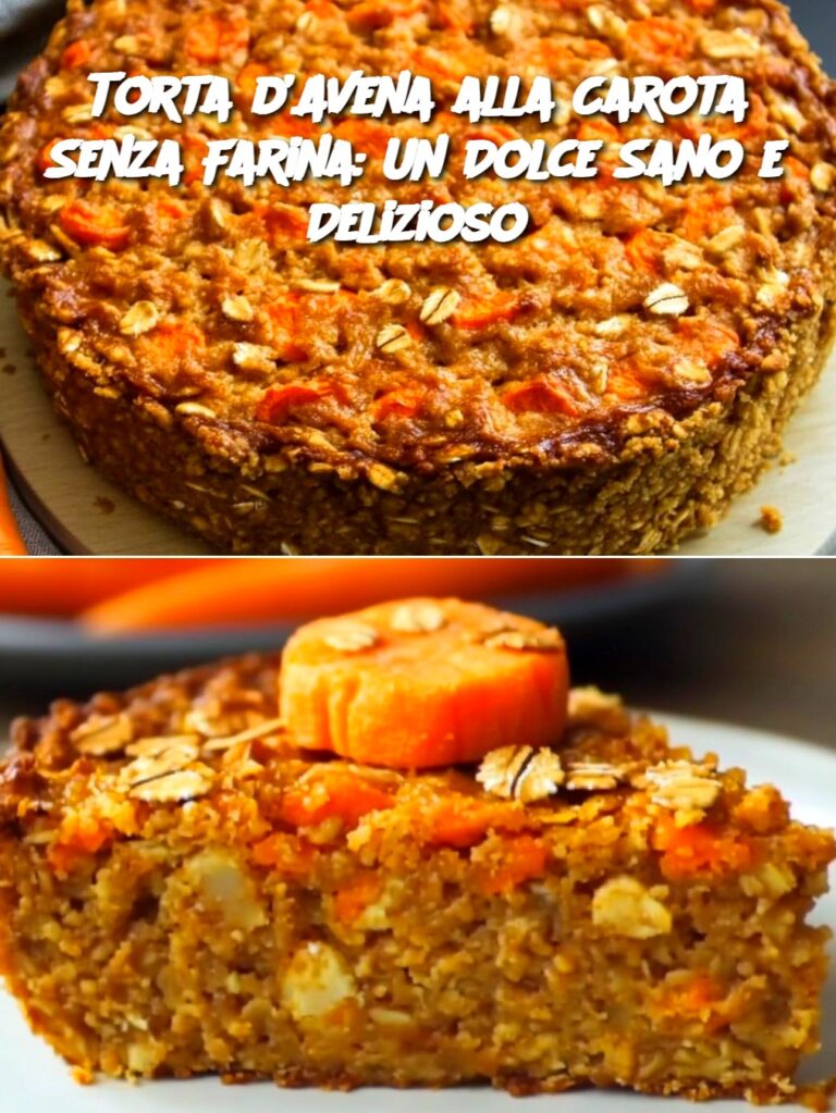 Torta d’Avena alla Carota Senza Farina: Un Dolce Sano e Delizioso