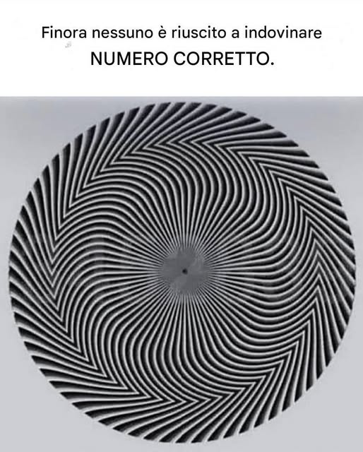 Questa illusione ottica nasconde un numero segreto e non tutti lo vedono allo stesso modo