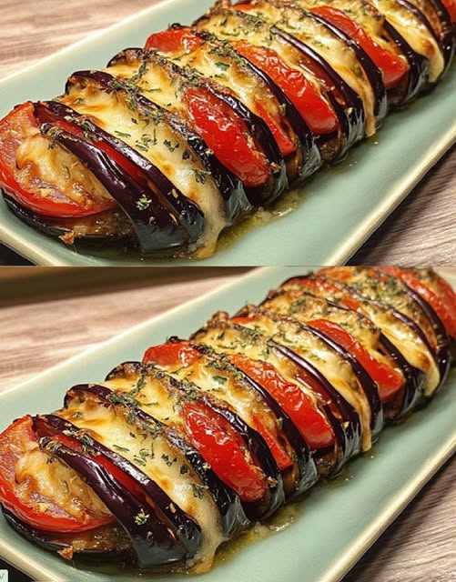 Melanzane al Forno con Pomodori e Formaggio