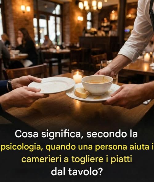 La psicologia dietro l’aiutare i camerieri: cosa rivela questo semplice gesto