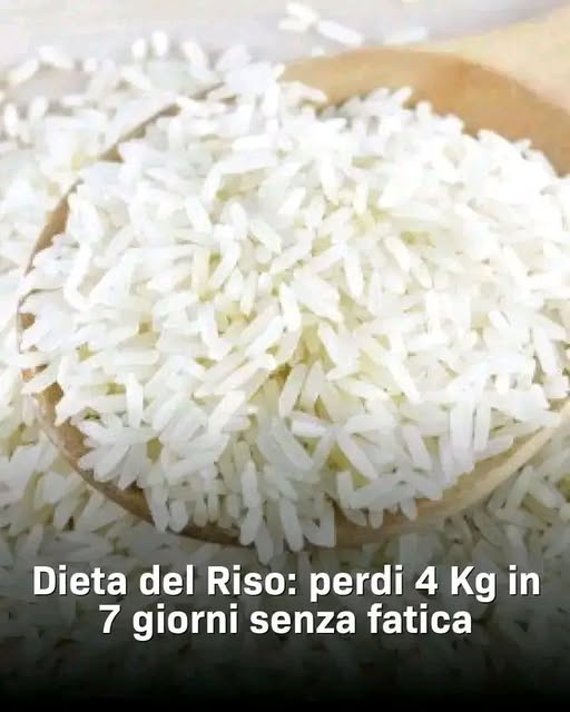 Dieta del Riso perdi 4 Kg in 7 giorni senza fatica