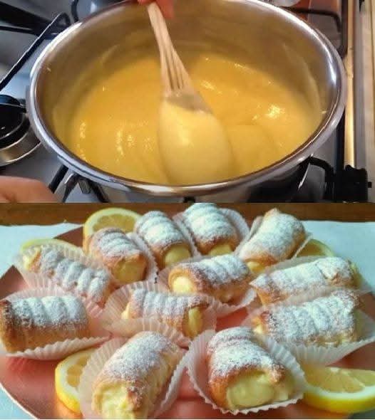 Cannoli di pasticceria: croccanti fuori, cremosi dentro