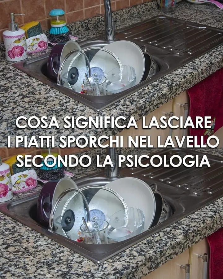 Lasciare i piatti nel lavello: cosa rivela la psicologia