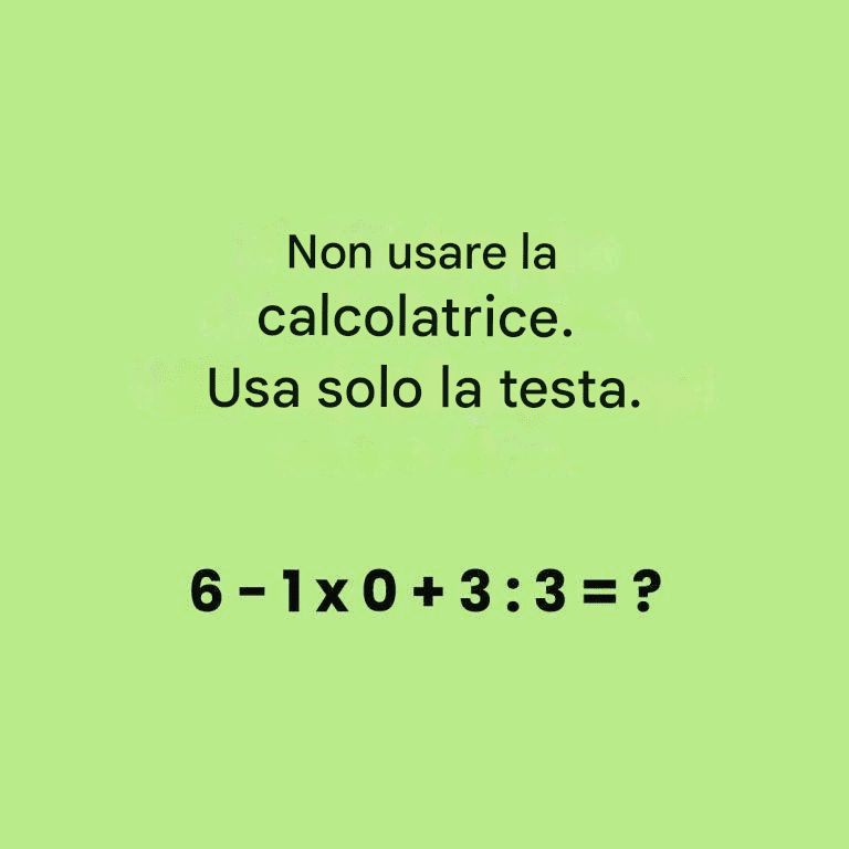 Risolvi questo puzzle matematico delle scuole superiori in meno di 10 secondi