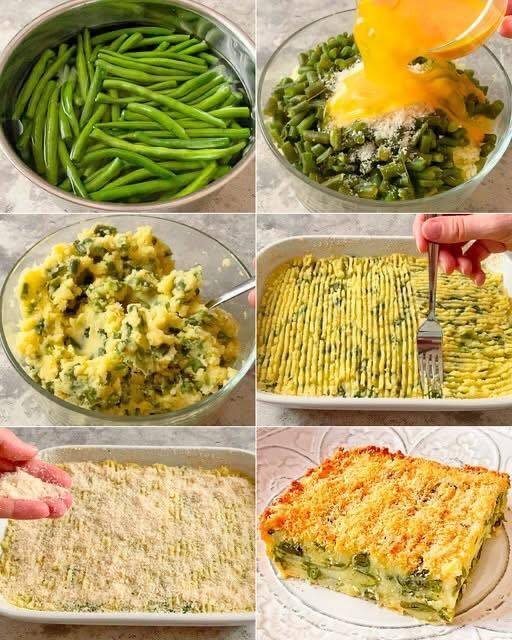 Fagiolini, patate, uova, parmigiano e pangrattato! Questo sformato piacerà a tutta la famiglia La ricetta: