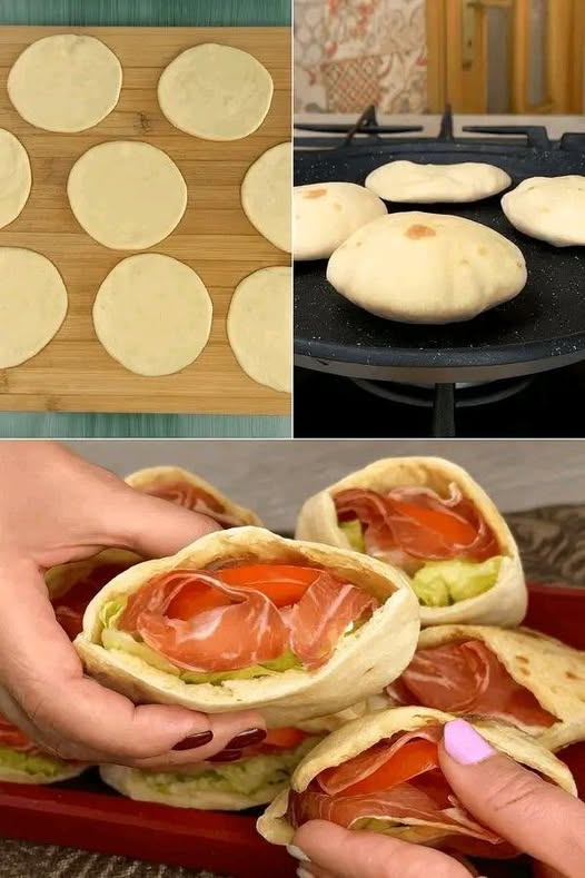 Si gonfiano in padella in pochi secondi, non serve il forno: i miei panini palloncino pronti da farcire tutti come voglio con solo 150 Kcal!