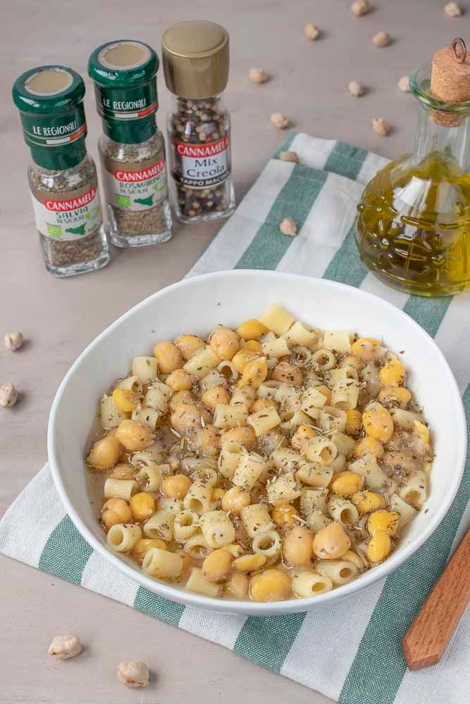 Pasta e ceci cremosa