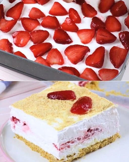 Lasagna fredda alle fragole: il dolce senza cottura cremoso e facile da preparare!