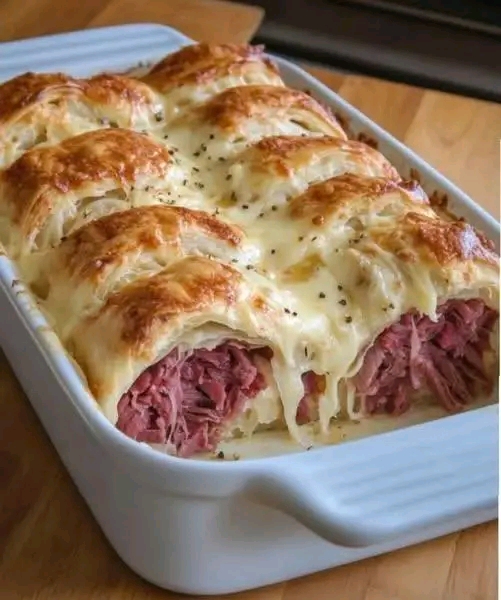 Reuben Crescent Bake