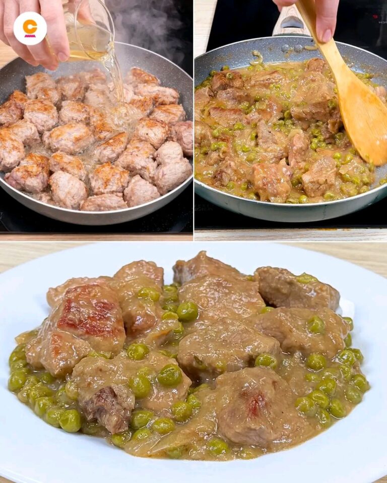 Spezzatino con piselli