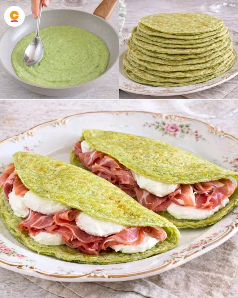Piadina di broccoli con zucca e formaggio
