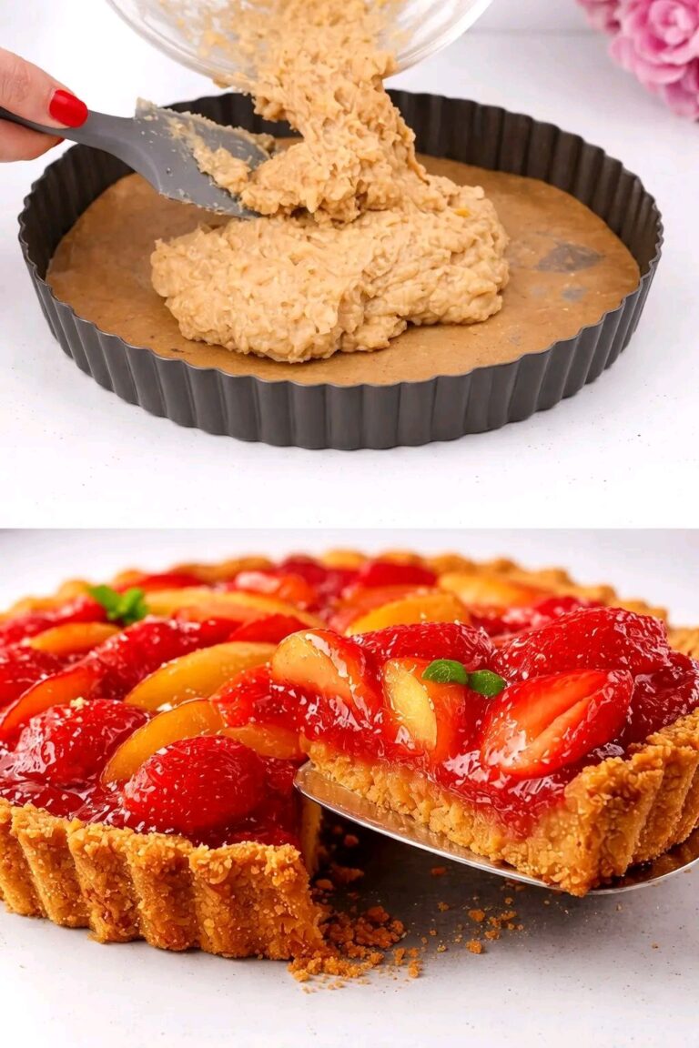 Non è per niente la solita crostata: è fatta con avena, frutta vera e senza zucchero cattivo, ed è diventata la mia colazione preferita