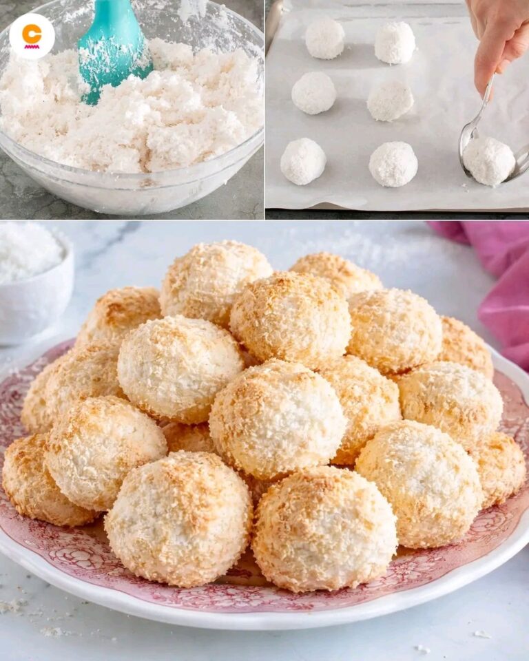 Palline al cocco (Biscotti morbidi al cocco)