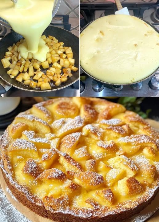 Una torta di mele preparata con solo 3 mele e in 10 minuti, mi fa impazzire!