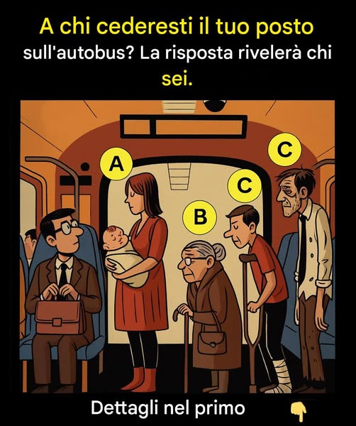 A chi daresti il ​​tuo posto? 8 enigmi che rivelano la tua vera natura