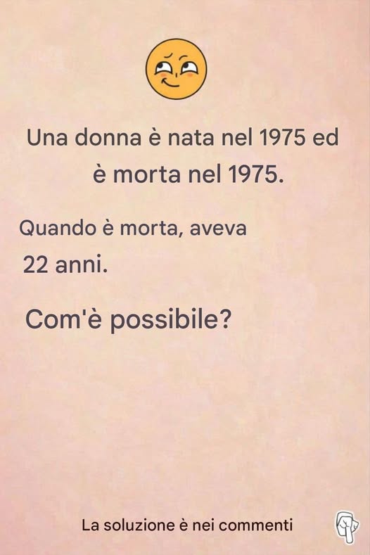 Indovinello: Questa donna è nata nel 1975