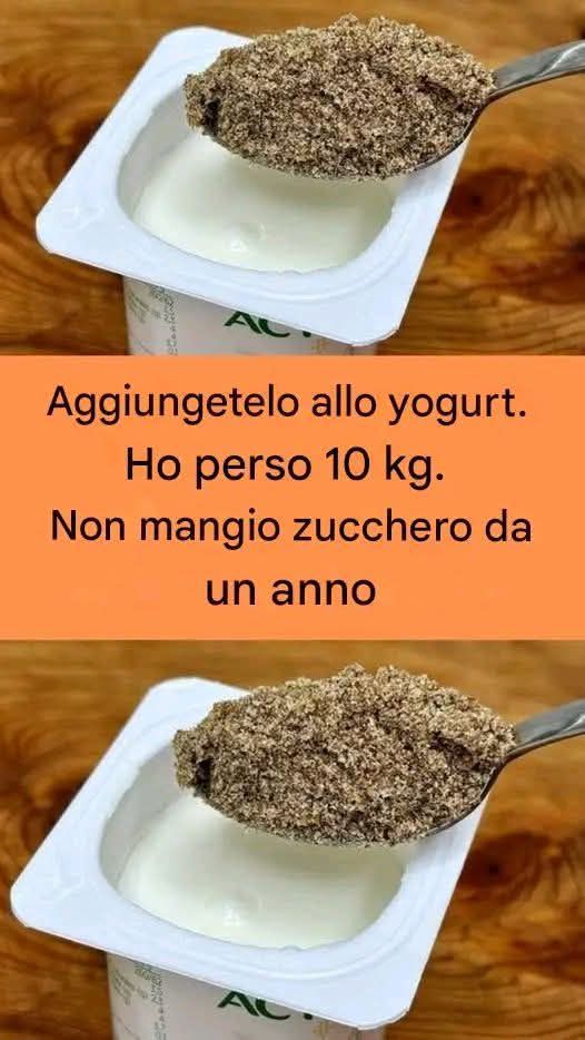 Semi di lino nello yogurt