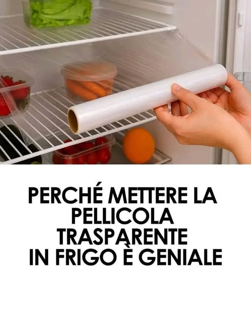 Perché mettere la pellicola trasparente in frigo è geniale