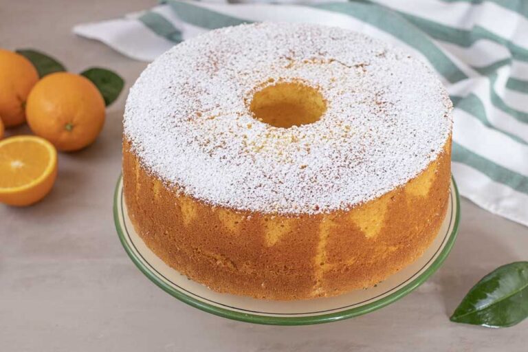 Chiffon cake all’arancia