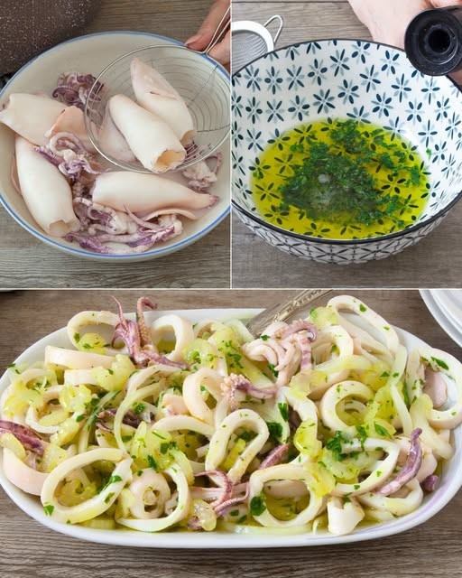 Insalata di calamari: la ricetta